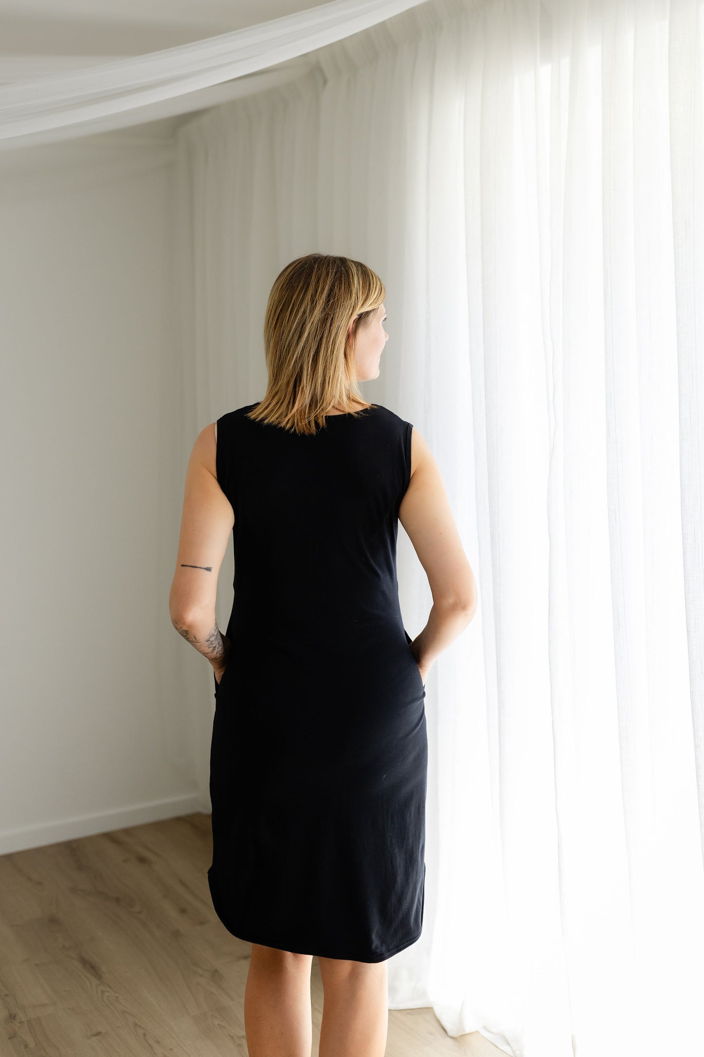 Essentials Flap Sleeveless Dress