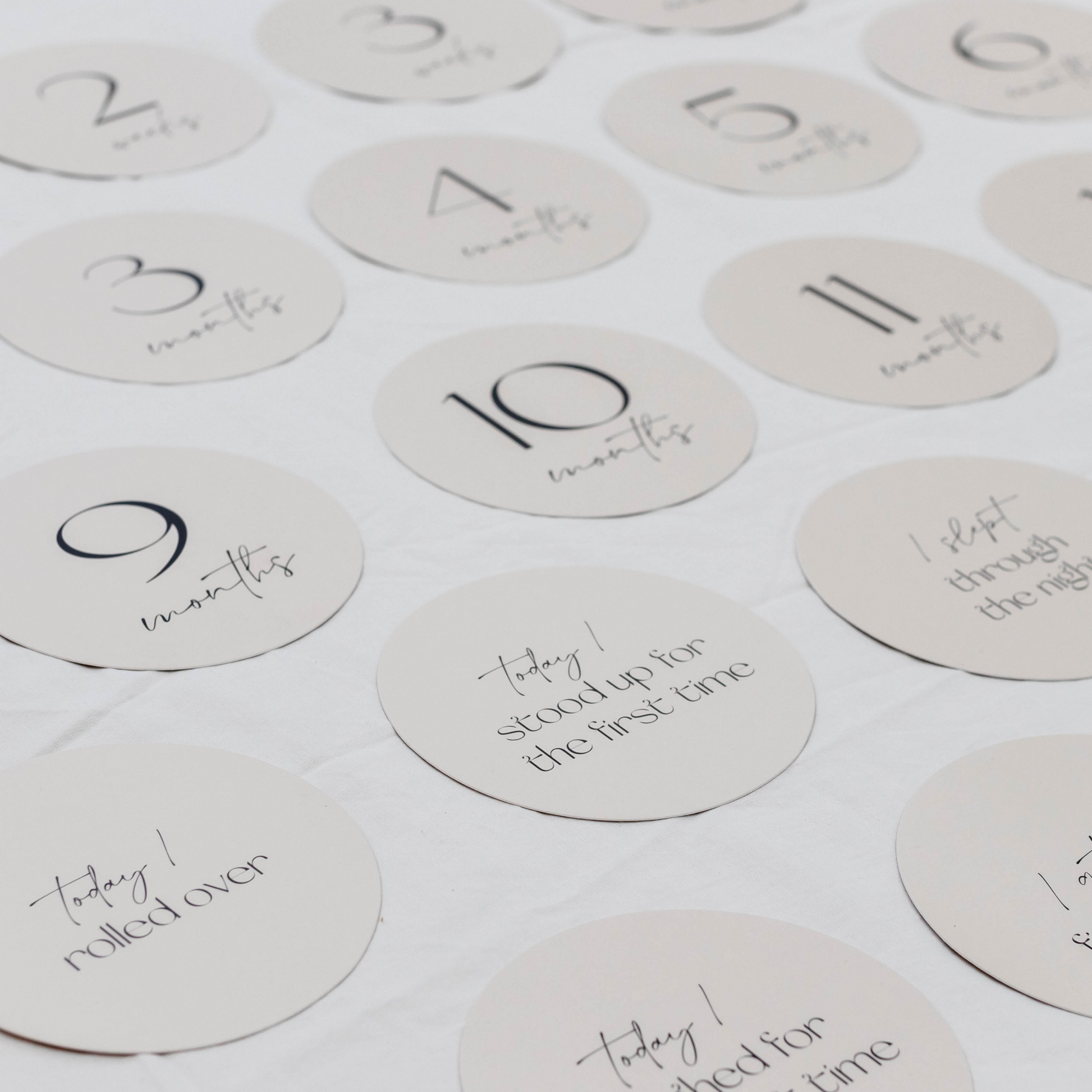 Darling Baby Milestone Cards.