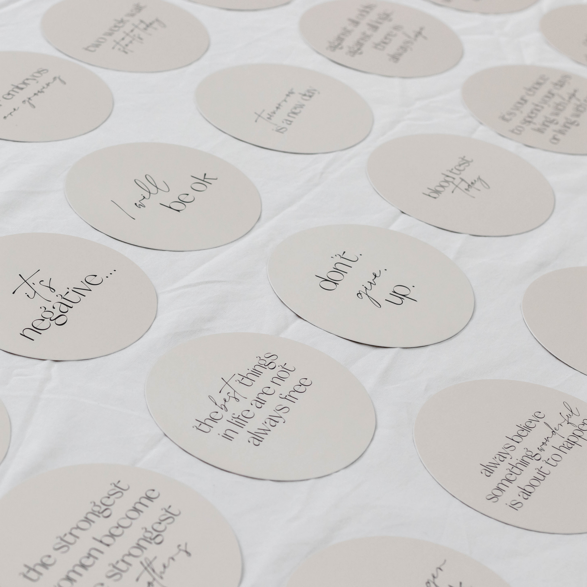 Darling IVF Milestone Cards.