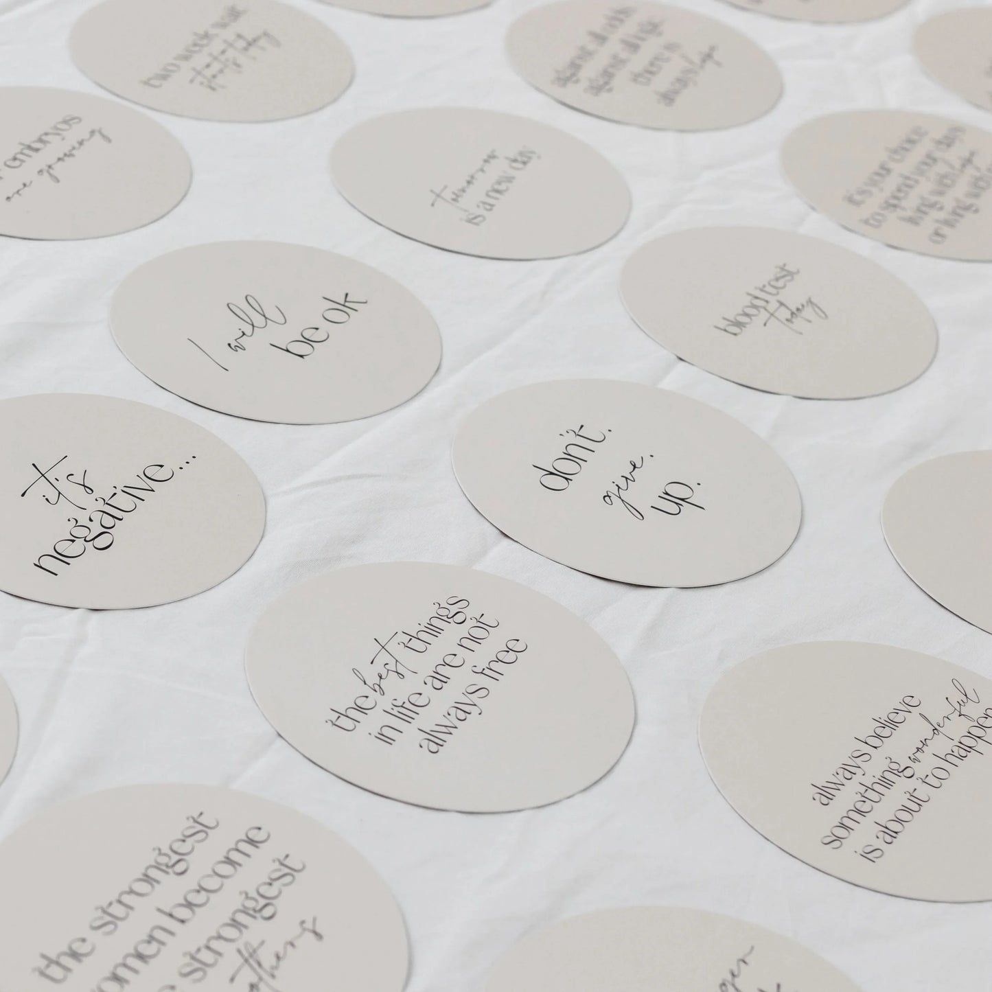 Darling IVF Milestone Cards.