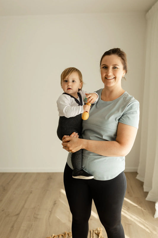 Essentials Front Zip Tee.