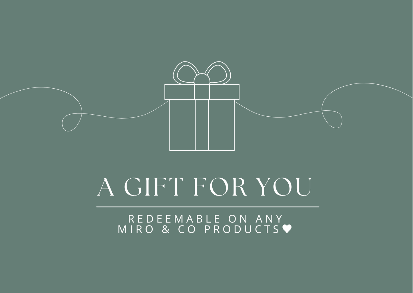 MiRo & Co Digital Gift Card