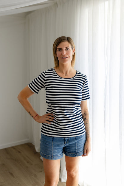 Essentials Front Flap Tee Stripe