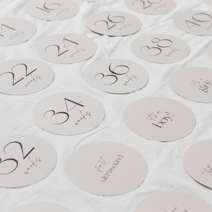 Darling Pregnancy Milestone Cards
