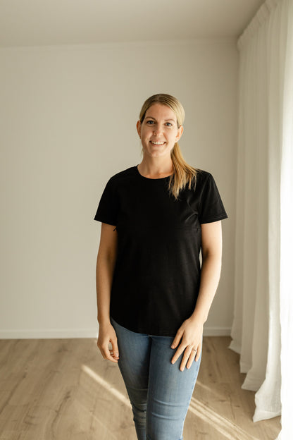 Essentials Front Zip Tee