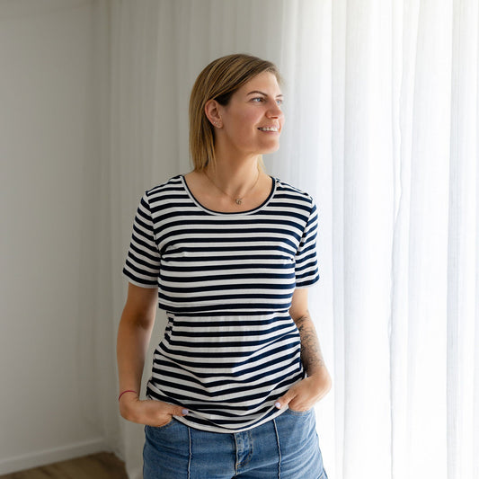 Essentials Front Flap Stripe T-shirt